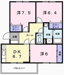 エクセル北条の物件間取画像